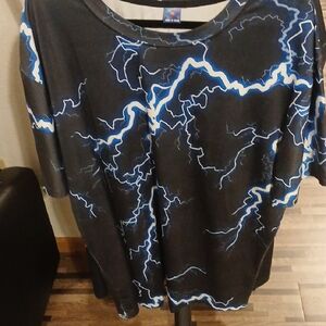Electric Storm Black and Blue Tee